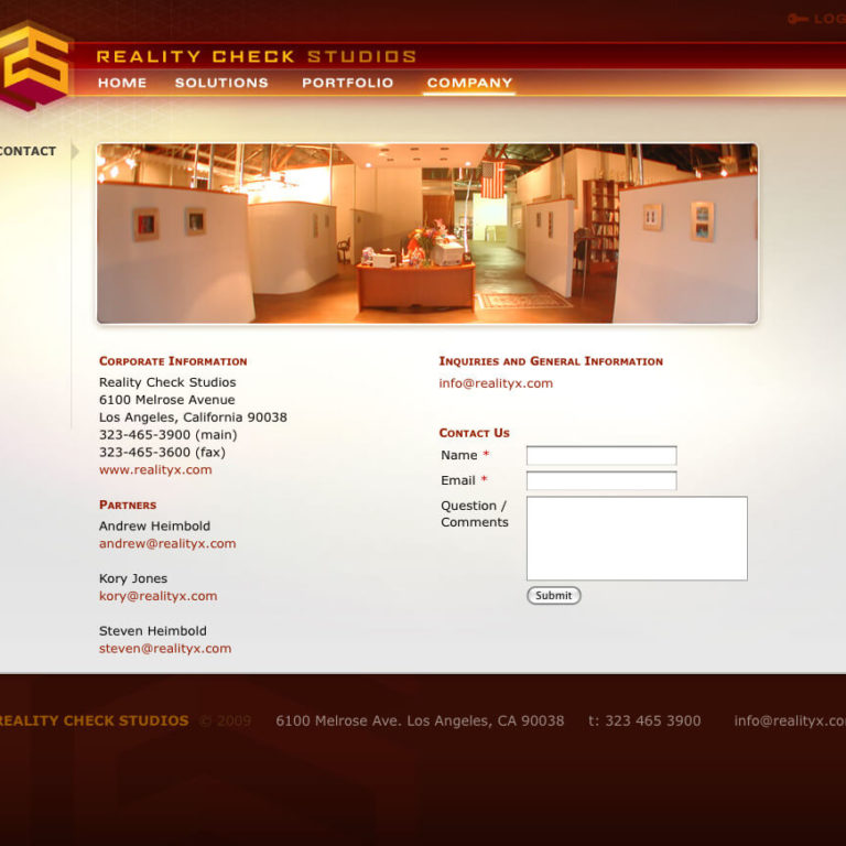 Reality Check Studios | Website Development