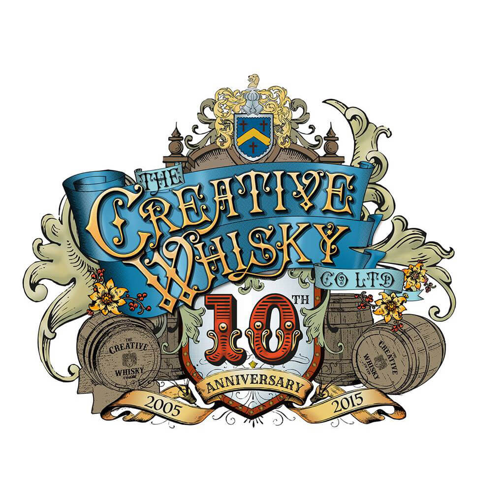 Creative Whisky 10th Anniversary Product Label Design by Axon Genesis
