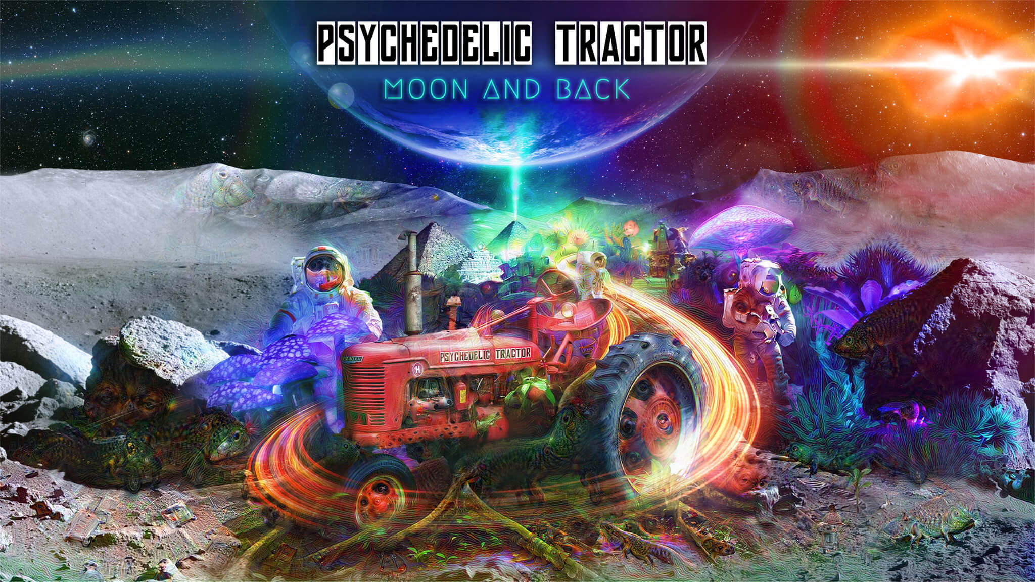 Psychedelic Tractor Cover Art by Axon Genesis