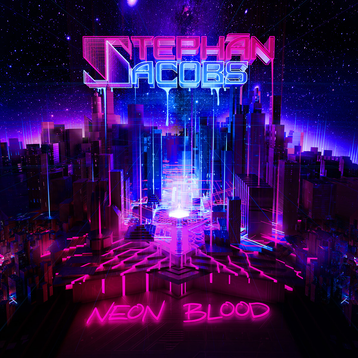 Neon Blood Cover Art by Axon Genesis