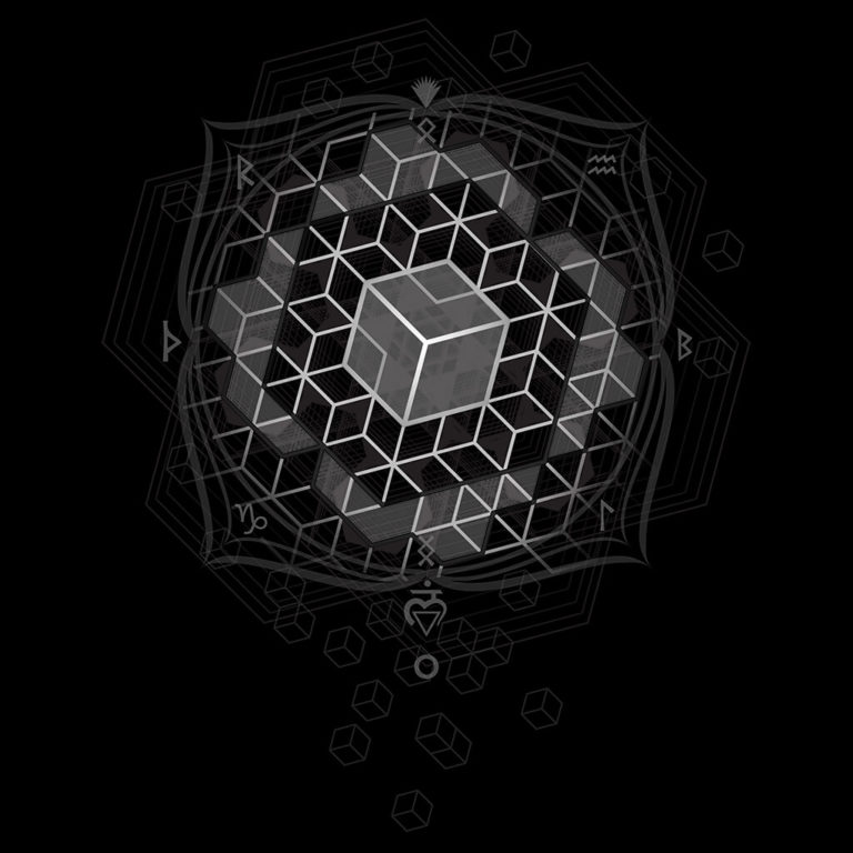 Black and White Root Chakra T-Shirt Design by Axon Genesis